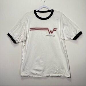 Vintage Weezer Ringer Tee Short Sleeve If It’s Too Loud Turn It Down Men’s XL